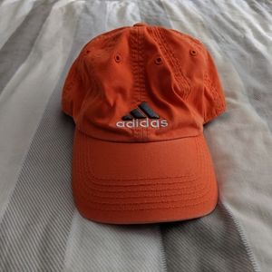 Adidas Orange Cap with Adjustable Tuck Strap